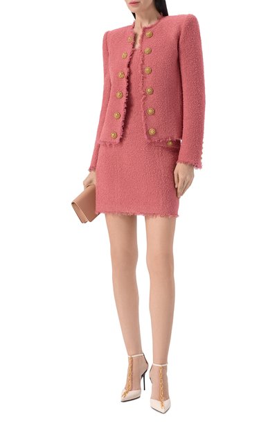 Женское шерстяное платье BALMAIN, арт. GF0R2541/WD60