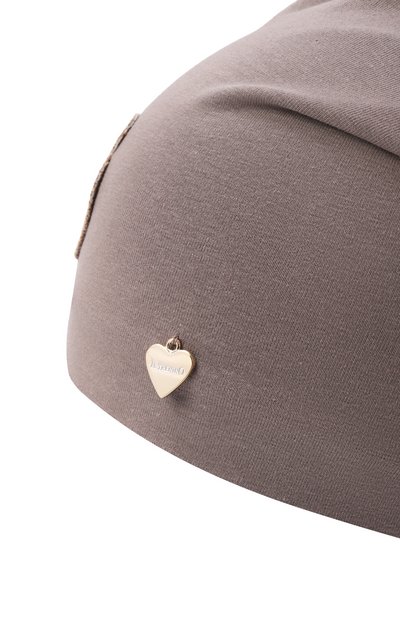 Хлопковая шапка IL TRENINO коричневого цвета по цене 6960 руб., арт. FB-6303, фото 3 Хлопковая шапка IL TRENINO, арт. FB-6303, фото 3