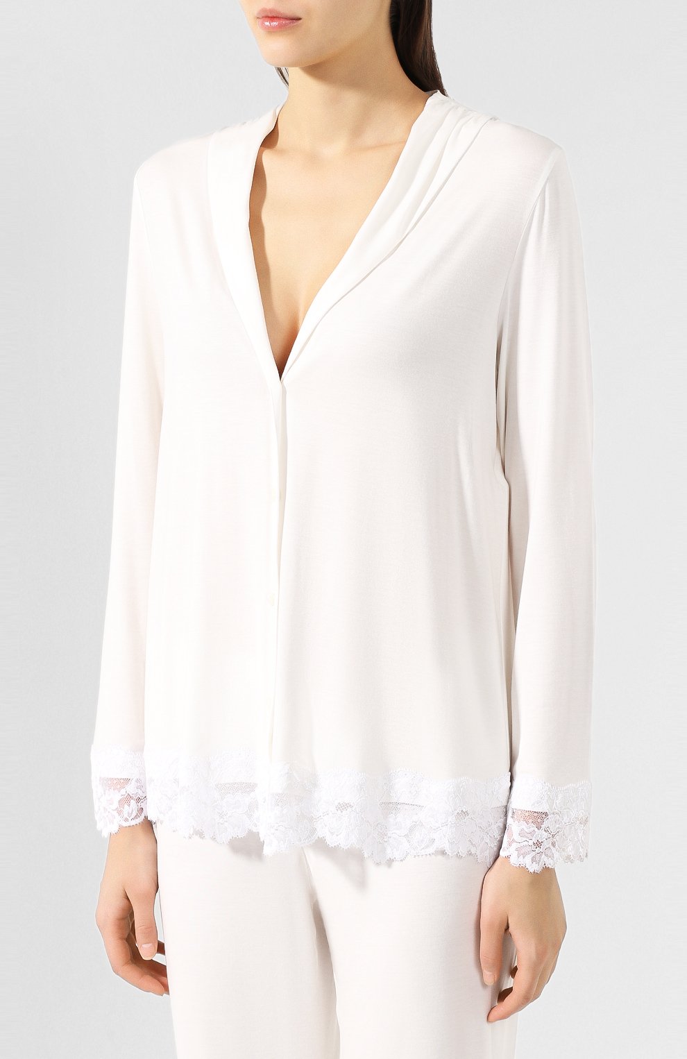 Пижама LA PERLA белого цвета по цене 43650 руб., арт. 0043600, фото 2 Пижама LA PERLA, арт. 0043600, фото 2