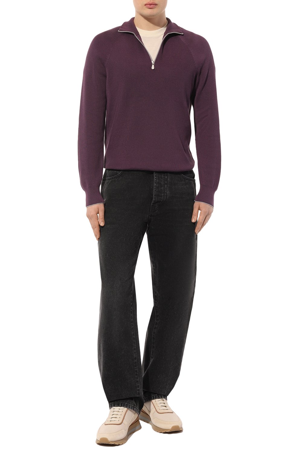 Хлопковый джемпер BRUNELLO CUCINELLI, арт. M2900B2021, фото 2