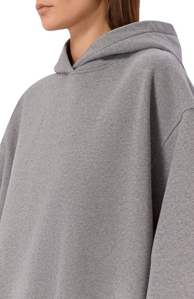 Хлопковое платье ALEXANDERWANG.T серого цвета по цене 95650 руб., арт. 4CC1261176, фото 4 Хлопковое платье ALEXANDERWANG.T, арт. 4CC1261176, фото 4