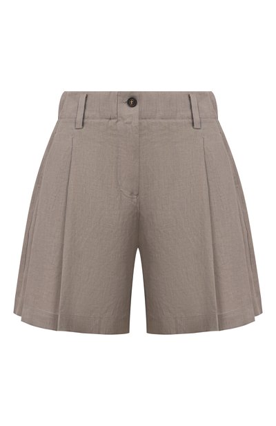 Женские льняные шорты BRUNELLO CUCINELLI, арт. MA698DV499