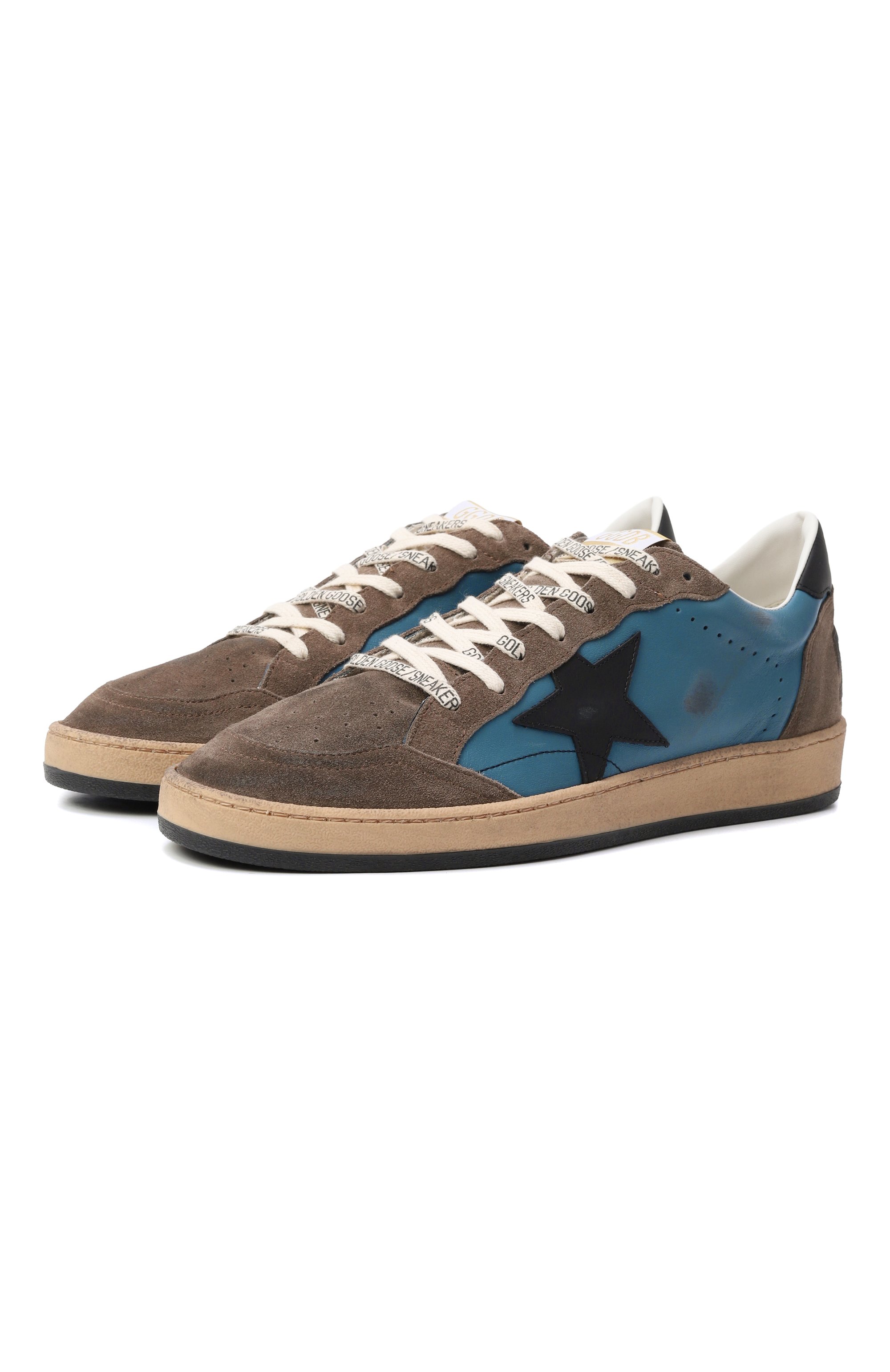 Кожаные кеды ball star GOLDEN GOOSE DELUXE BRAND, арт. GMF00117.F008130, фото 1