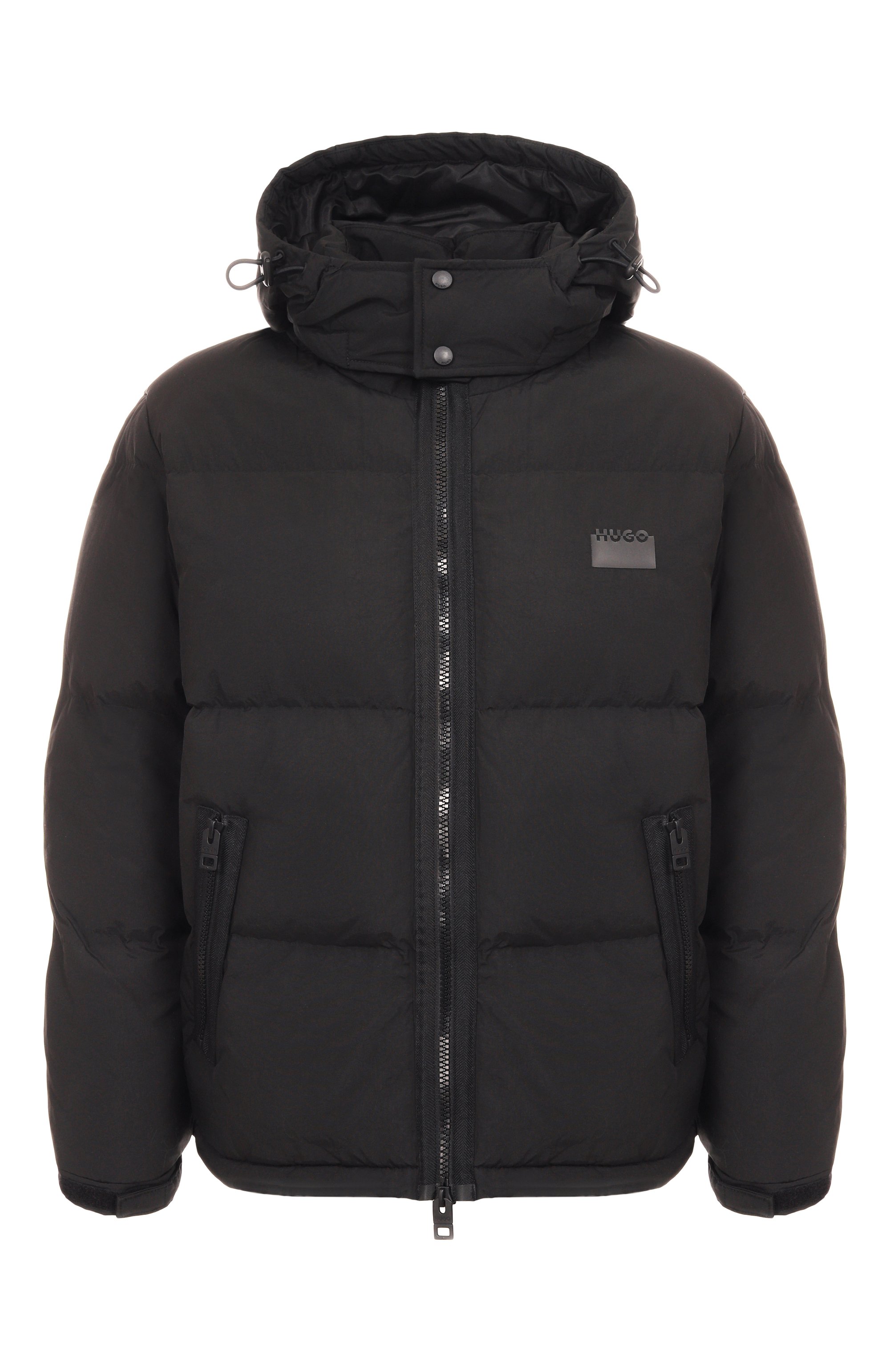 Пуховик HUGO черного цвета по цене 54950 руб., арт. 50549236, фото 1 Пуховик HUGO, арт. 50549236, фото 1