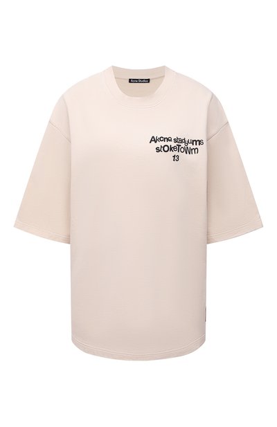 Женская хлопковая футболка ACNE STUDIOS, арт. CI0077/W