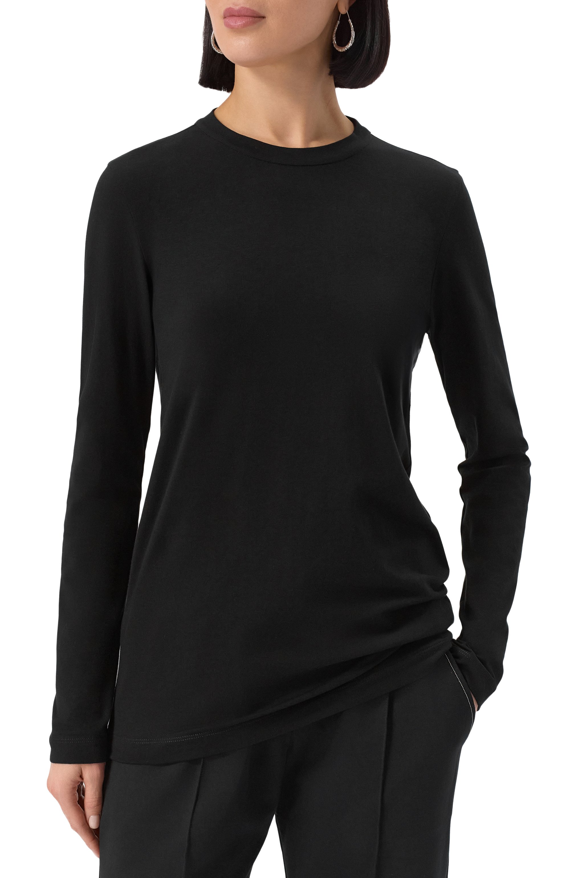 Хлопковый лонгслив BRUNELLO CUCINELLI, арт. MPT18B0107, фото 3