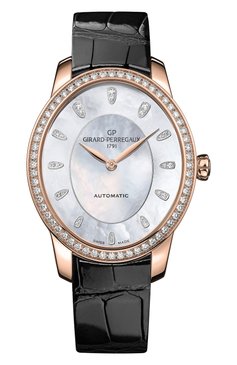 Женские часы cat's eye majestic GIRARD-PERREGAUX бесцветного цвета, арт. 80493D52A191-CK6A | Фото 1 (Механизм: Автомат; Материал корпуса: Розовое золото; Цвет циферблата: Перламутровый; Региональные ограничения белый список (Axapta Mercury): Не проставлено; Нос: Не проставлено)