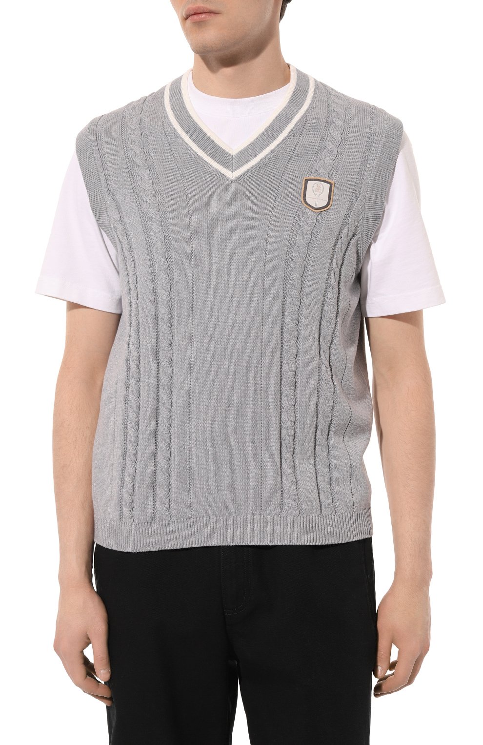 Хлопковый жилет BRUNELLO CUCINELLI, арт. M2870B2264, фото 3