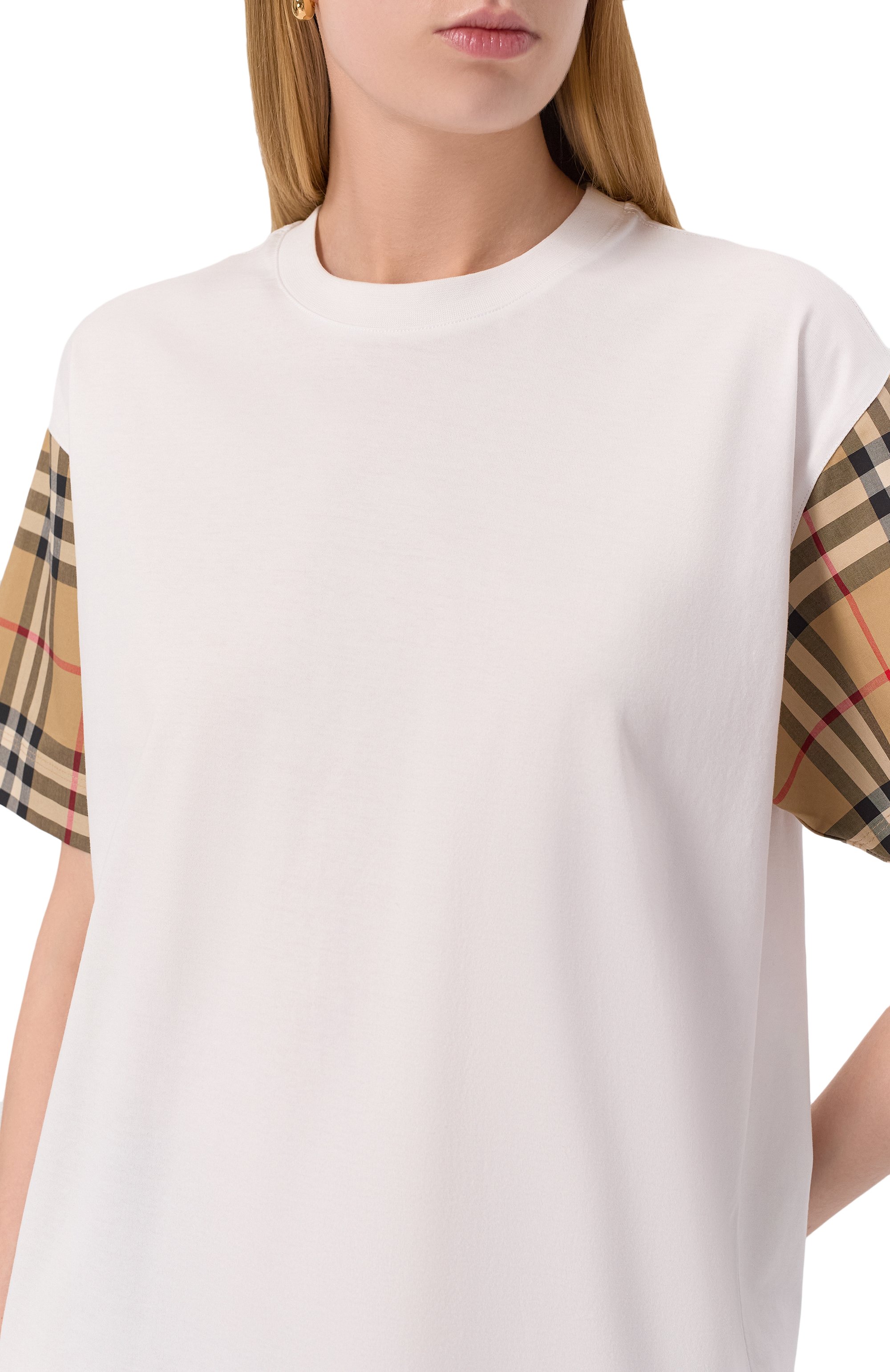 Хлопковая футболка BURBERRY, арт. 8073029, фото 5