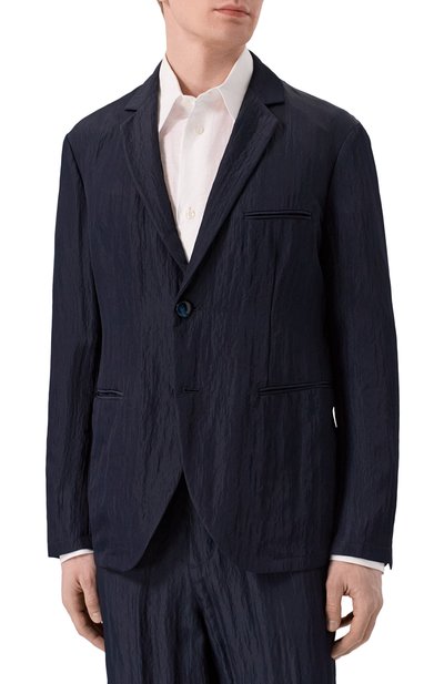 Пиджак из вискозы GIORGIO ARMANI темно-синего цвета по цене 199000 руб., арт. GM003230/TE20289, фото 3 Пиджак из вискозы GIORGIO ARMANI, арт. GM003230/TE20289, фото 3