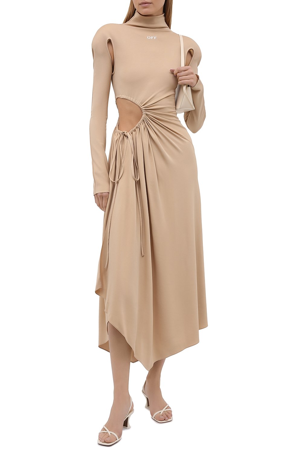 Платье из вискозы OFF-WHITE, арт. 0WDB320S21JER001, фото 2