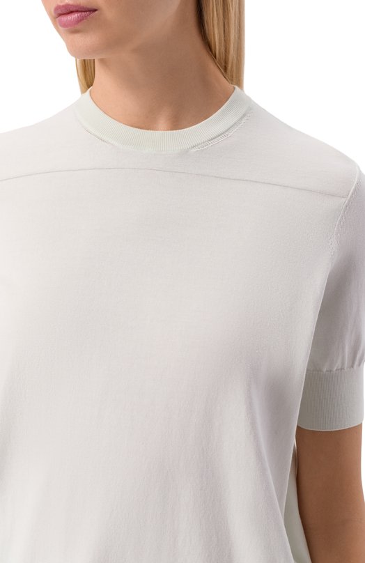 Хлопковый пуловер Jil Sander J02GC0117/J15383 Голубой  J02GC0117/J15383 Фото 5