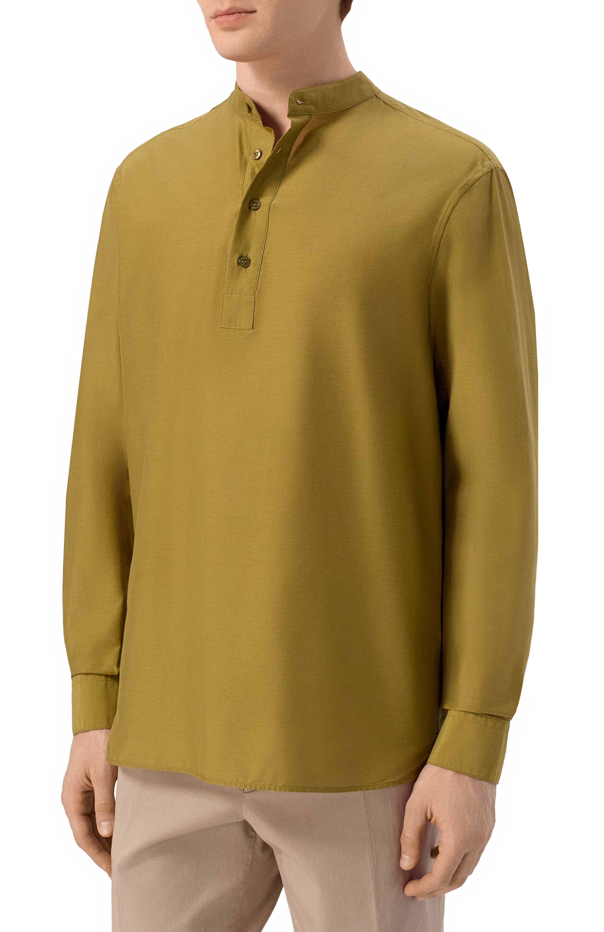 Рубашка из хлопка и шелка MVST, арт. M26.2PM.B021/F129, фото 3