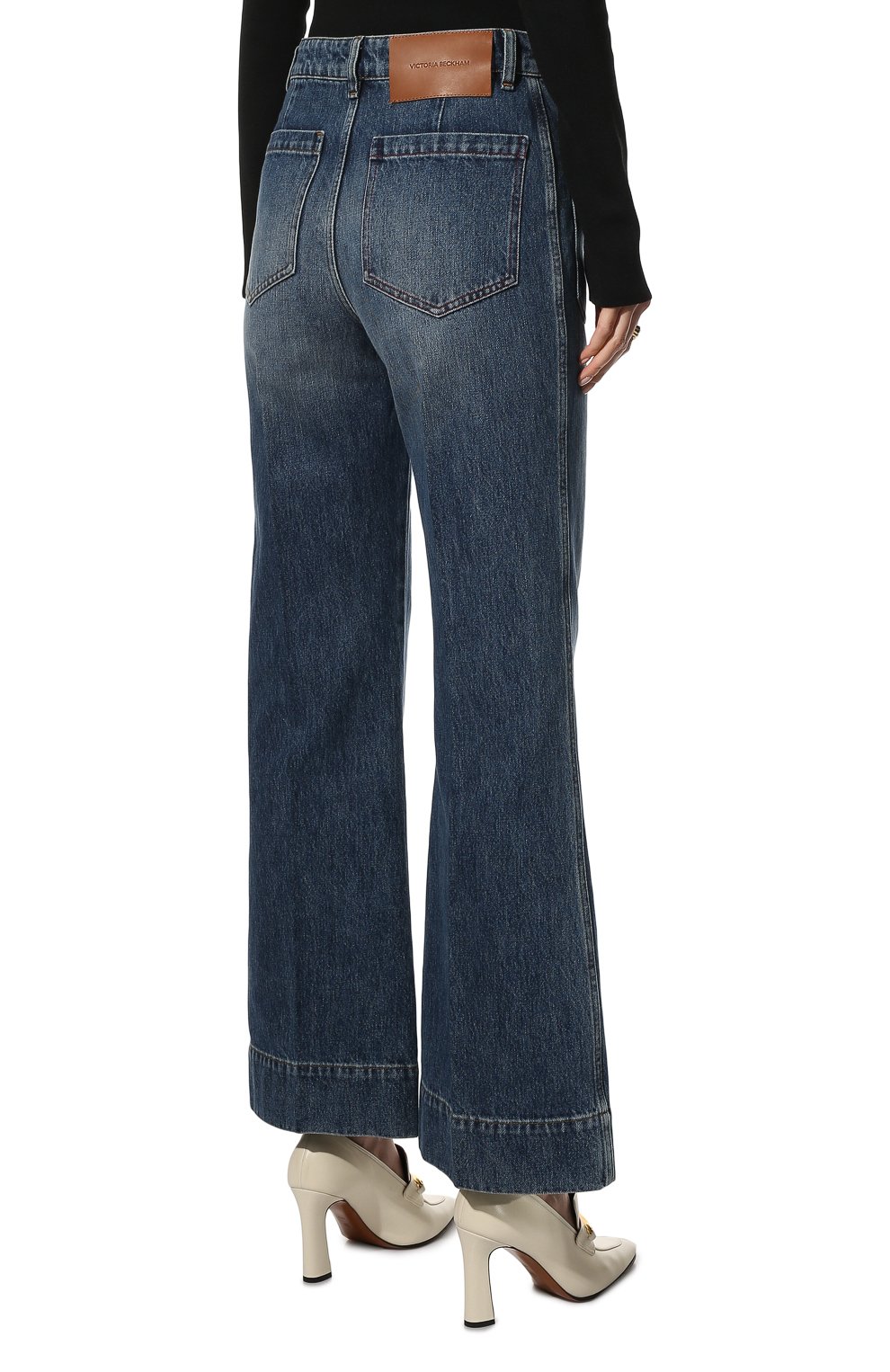 Джинсы VICTORIA BECKHAM синего цвета по цене 54800 руб., арт. 1122DJE003197B, фото 4 Джинсы VICTORIA BECKHAM, арт. 1122DJE003197B, фото 4