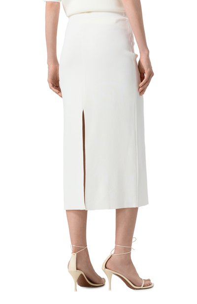 Юбка из вискозы P.A.R.O.S.H. белого цвета по цене 32100 руб., арт. D560609, фото 4 Юбка из вискозы P.A.R.O.S.H., арт. D560609, фото 4