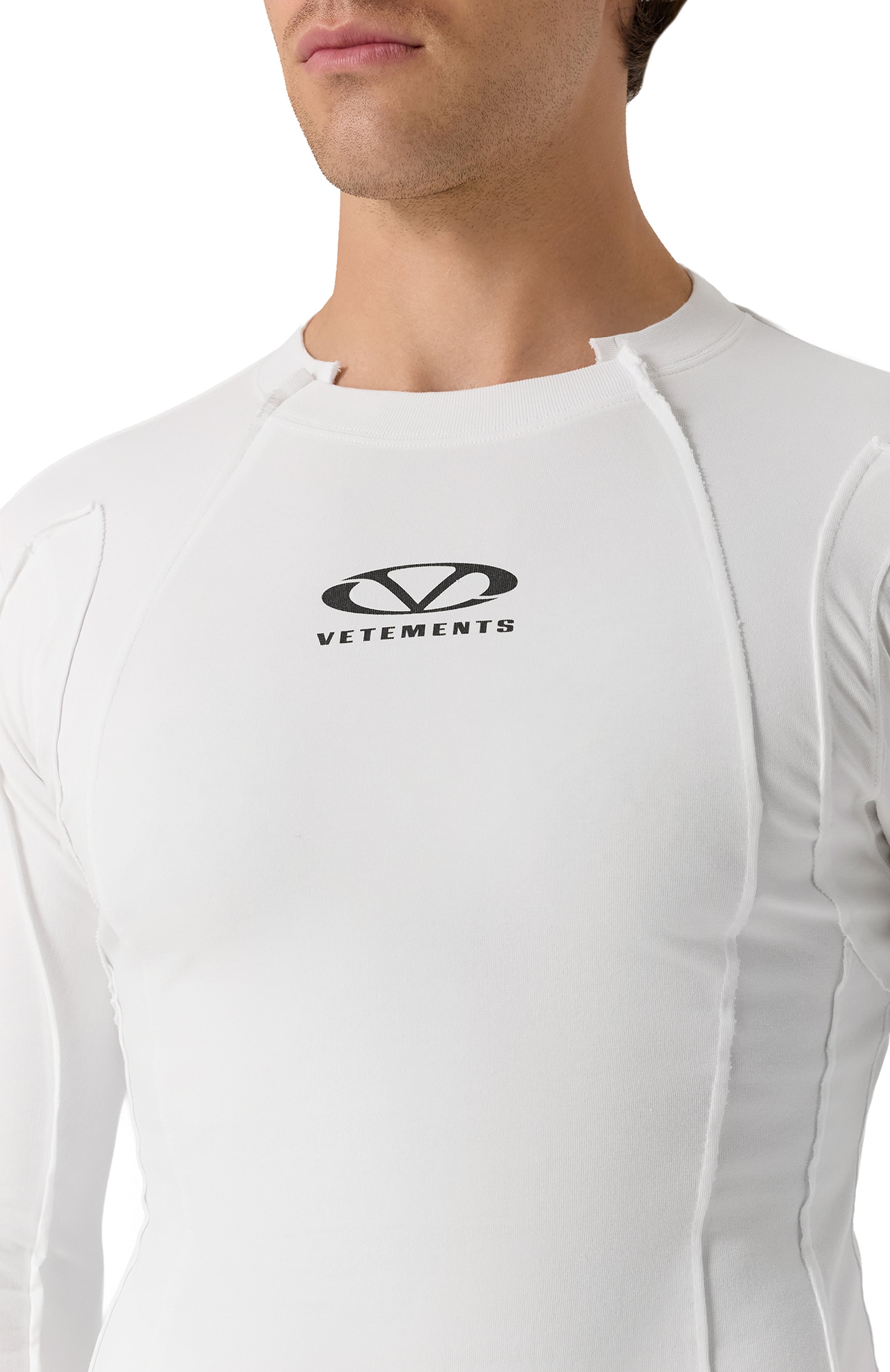 Хлопковый лонгслив VETEMENTS, арт. UA66LS600W/1200 STRETCH JERSEY, фото 5