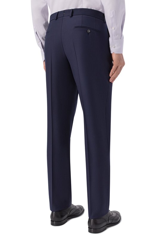 Шерстяные брюки BOSS Camel 50509909 Синий  50509909 Фото 4