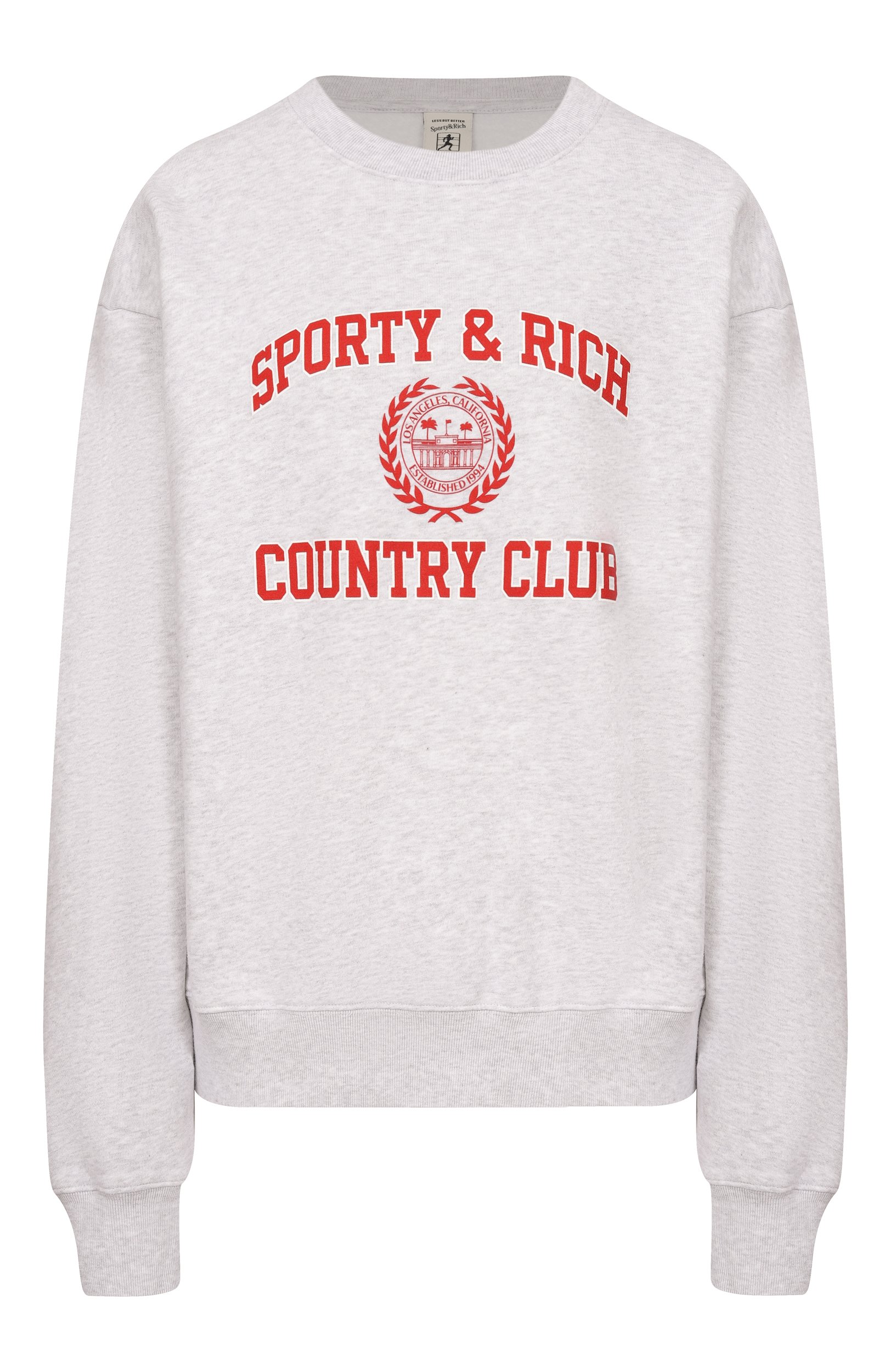 Хлопковый свитшот SPORTY AND RICH, арт. ST09871267GY03, фото 1