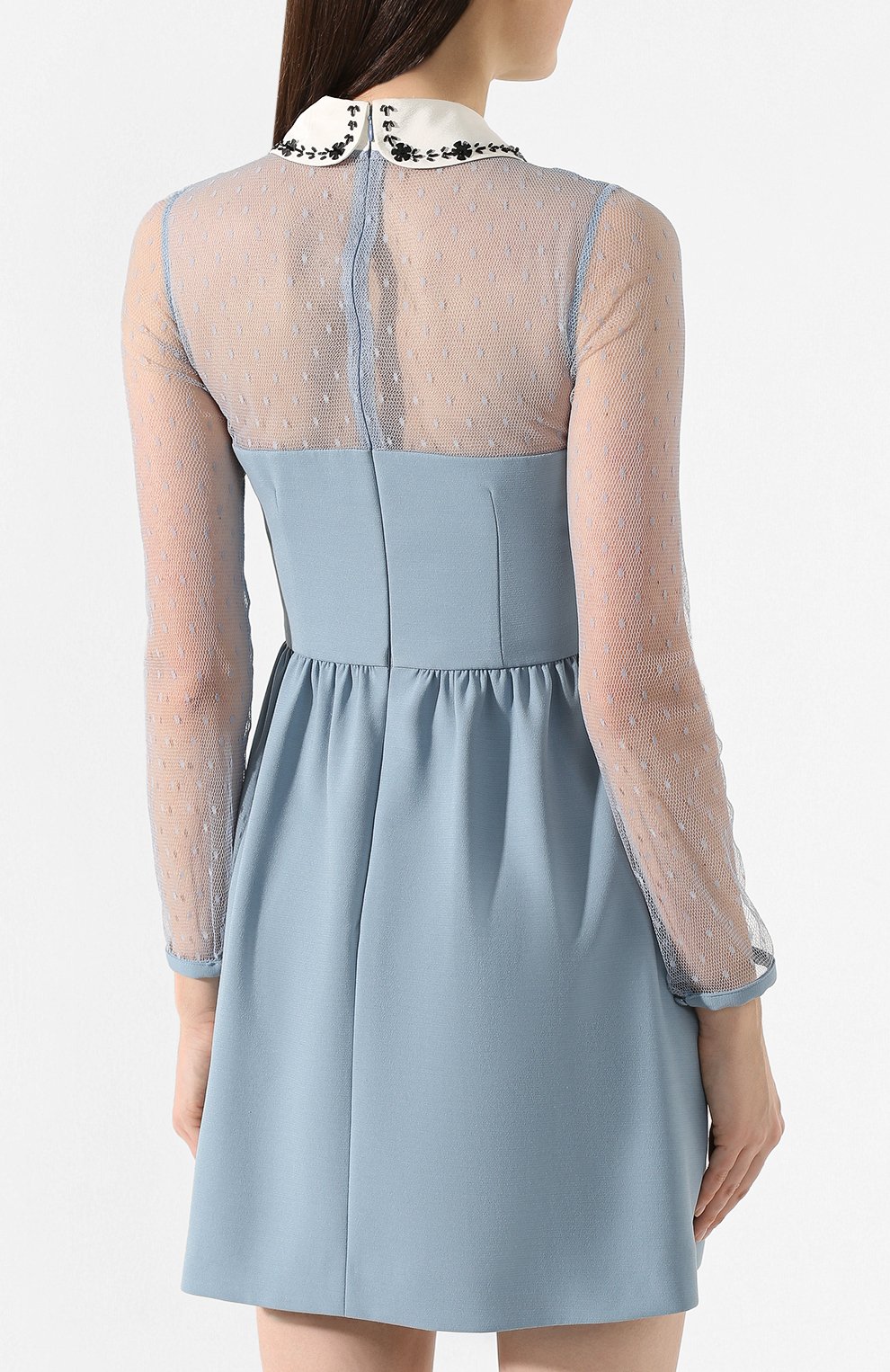 Платье REDVALENTINO голубого цвета по цене 73000 руб., арт. TR3VAN95/4SQ, фото 4 Платье REDVALENTINO, арт. TR3VAN95/4SQ, фото 4