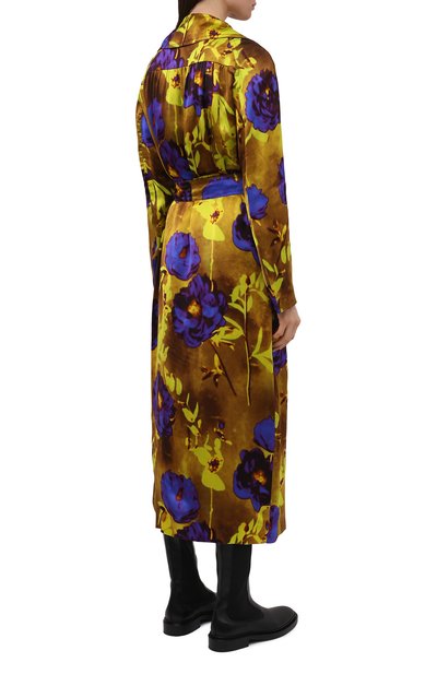 Тренч из вискозы и шелка DRIES VAN NOTEN, арт. 211-10229-2089, фото 4
