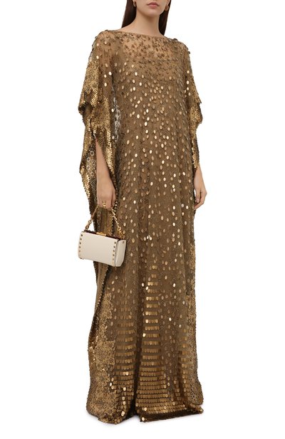 Платье VALENTINO золотого цвета по цене 3370000 руб., арт. VB0VDBW51ED, фото 2 Платье VALENTINO, арт. VB0VDBW51ED, фото 2