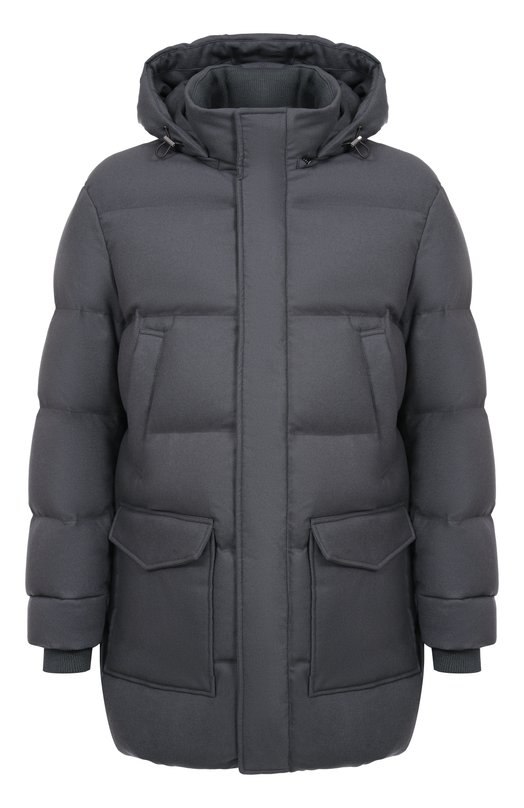 Кашемировый пуховик MVST M25.1MM.0012_ Серый M25.1MM.0012_