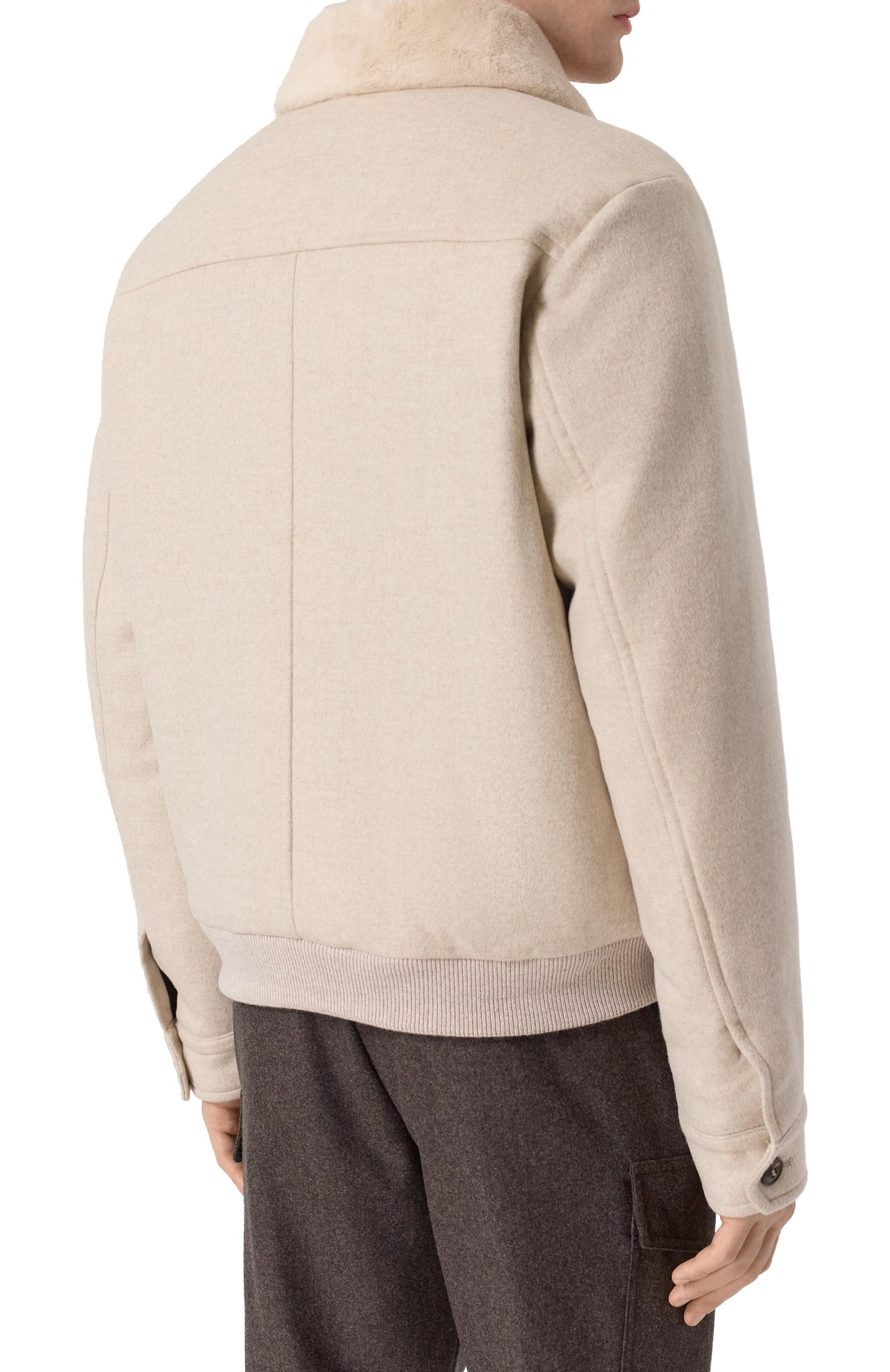 Бомбер с подкладкой из овчины ANDREA CAMPAGNA, арт. 25U029-DB1CNX/58-60, фото 4