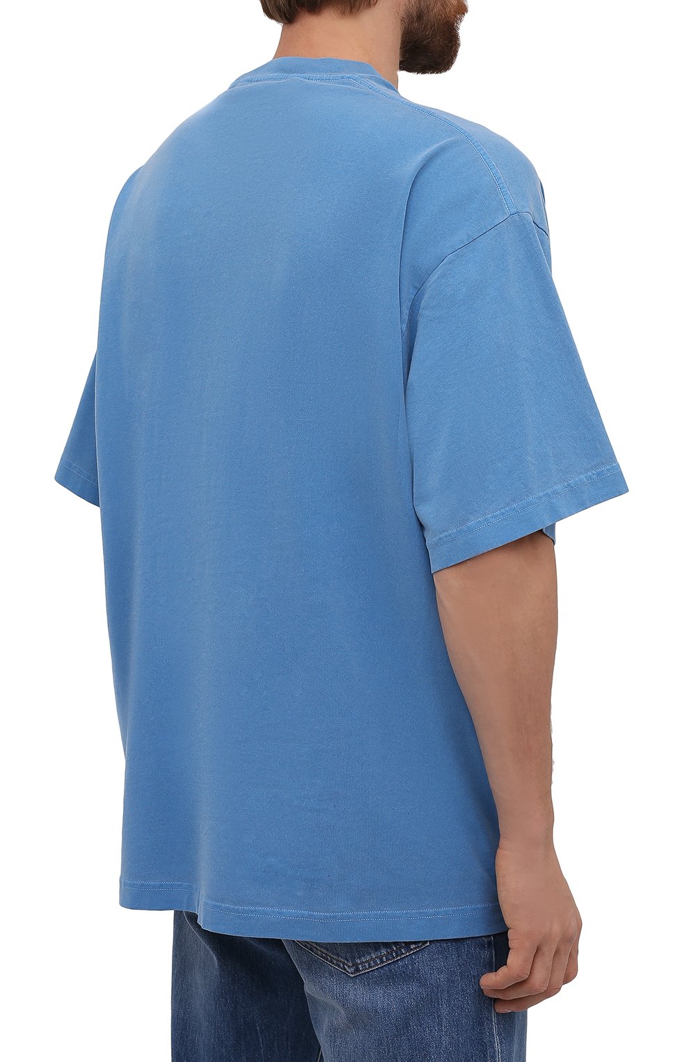 Хлопковая футболка PALM ANGELS, арт. PMAA066F21JER0024510, фото 4