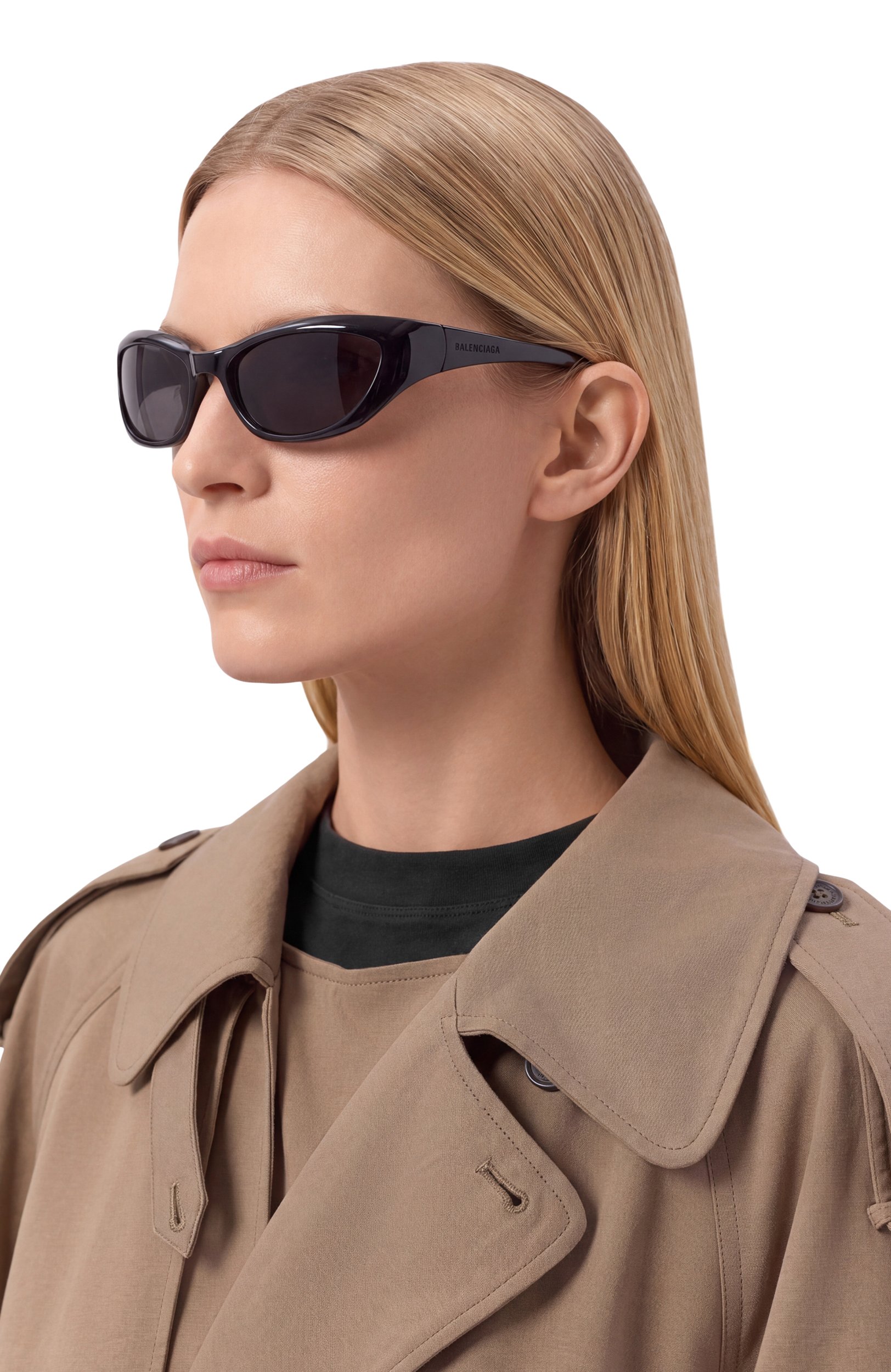 Солнцезащитные очки BALENCIAGA черного цвета по цене 84450 руб., арт. BB0463S-001, фото 2 Солнцезащитные очки BALENCIAGA, арт. BB0463S-001, фото 2