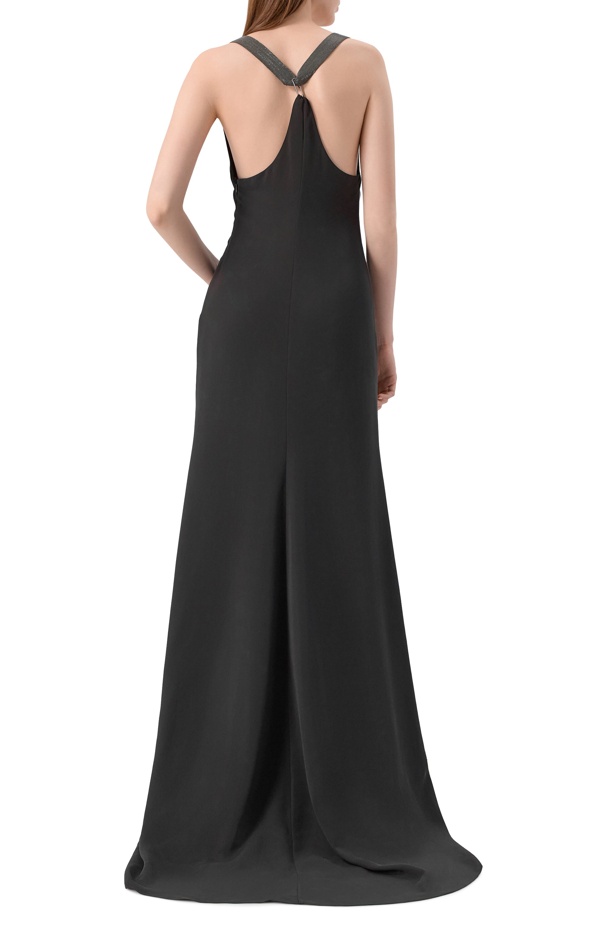 Платье из вискозы и шелка BRUNELLO CUCINELLI, арт. MG932AFS31, фото 4