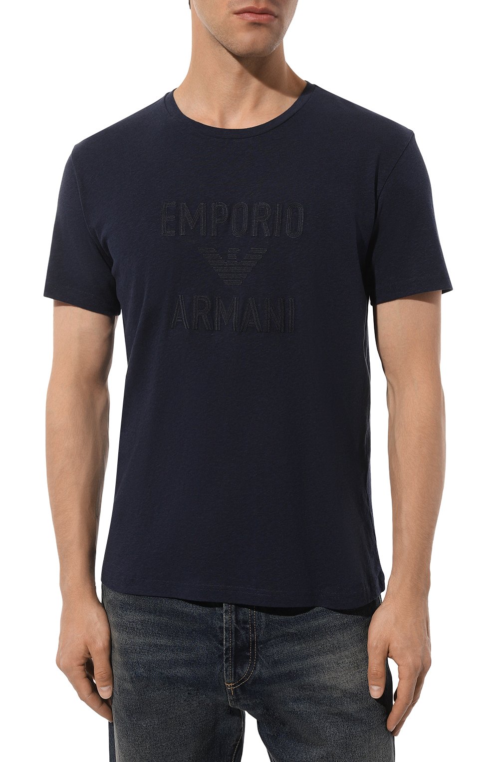 Хлопковая футболка EMPORIO ARMANI, арт. 211818/4R485, фото 3