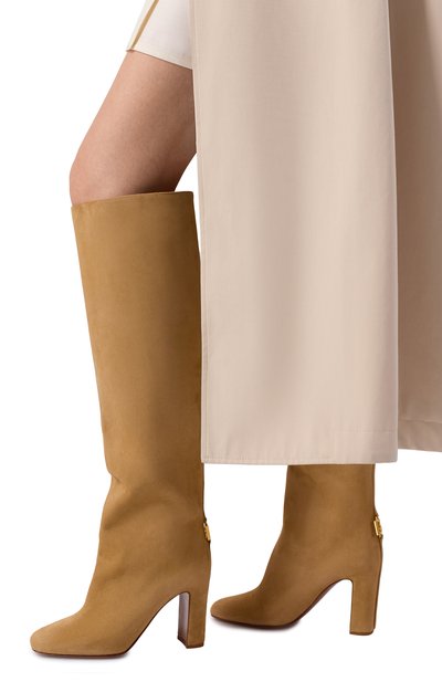 Женские замшевые сапоги jackie new 90 DOLCE & GABBANA, арт. CU1218/A1275