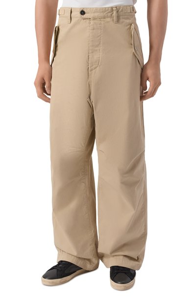 Хлопковые брюки DSQUARED2 бежевого цвета по цене 83600 руб., арт. S74KB1170/S41794, фото 3 Хлопковые брюки DSQUARED2, арт. S74KB1170/S41794, фото 3