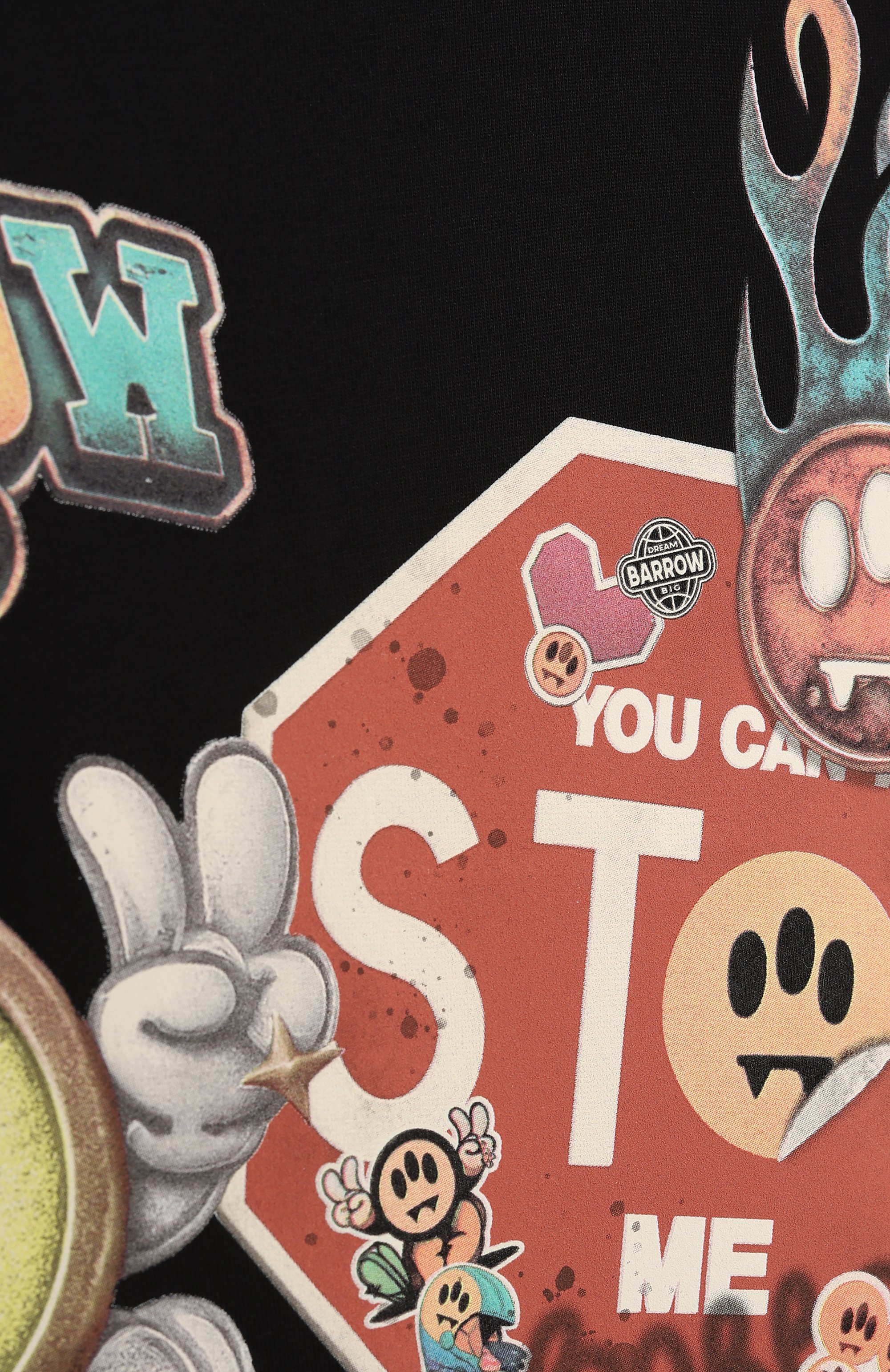 Хлопковая футболка BARROW черного цвета по цене 8995 руб., арт. F5BKJUTH227, фото 3 Хлопковая футболка BARROW, арт. F5BKJUTH227, фото 3