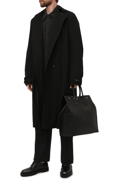 Кожаная сумка-шопер rive gauche SAINT LAURENT, арт. 663970/CWTFE, фото 2