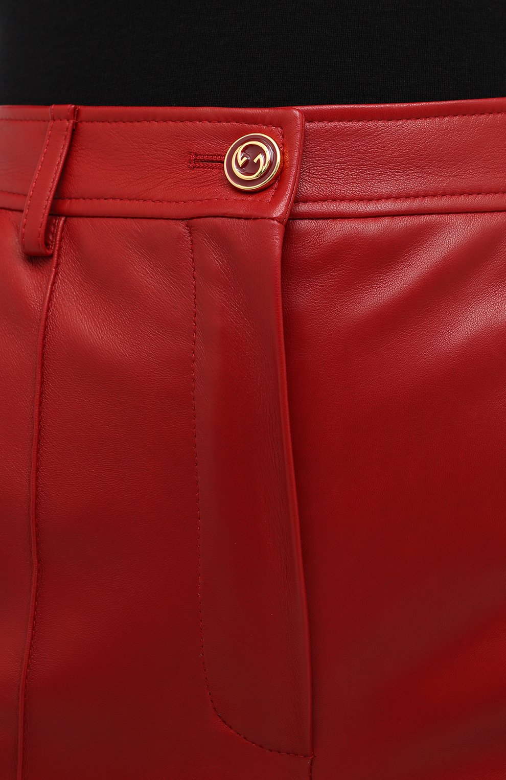 Кожаные брюки GUCCI, арт. 629532/XN336, фото 5