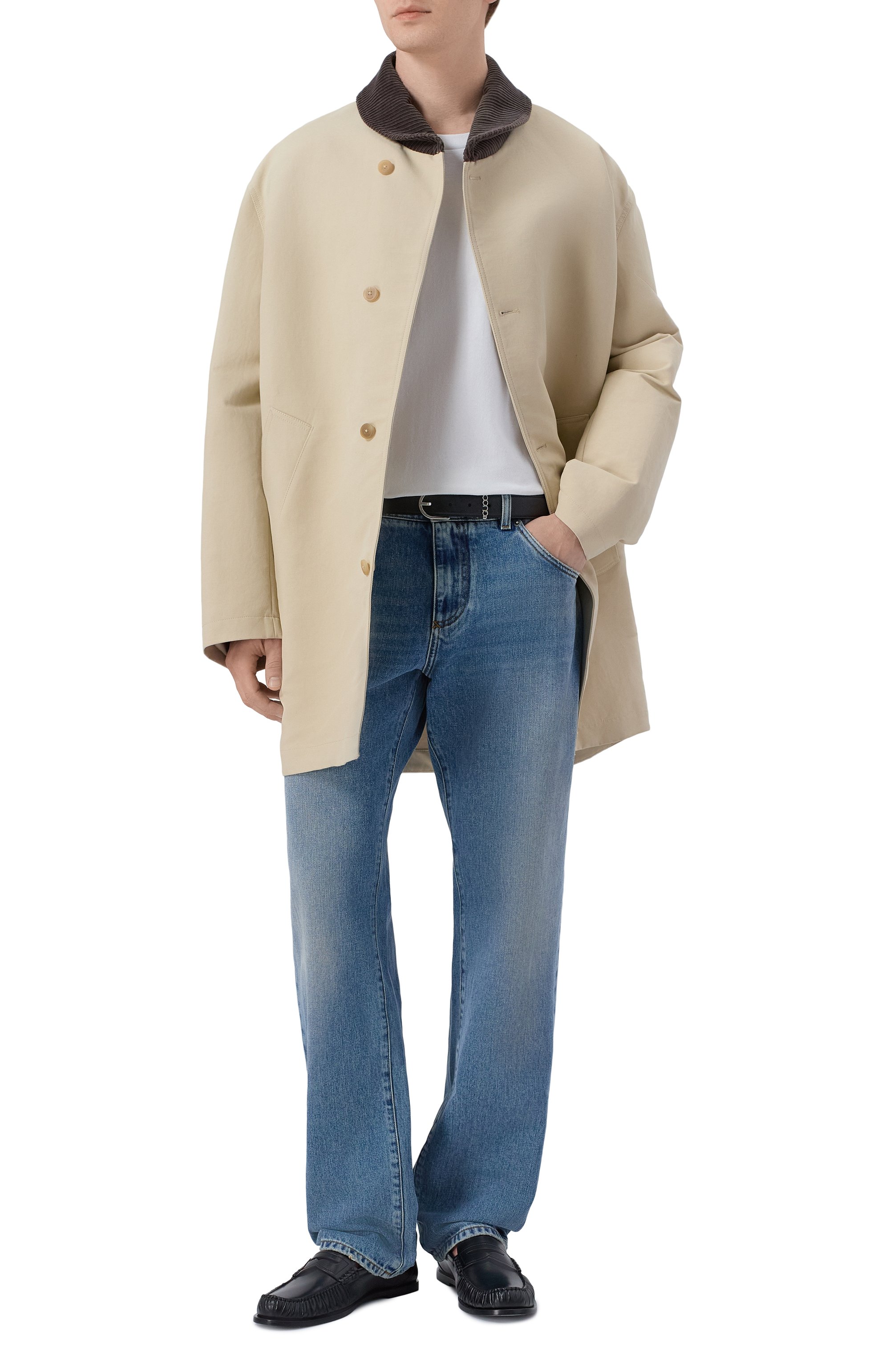 Хлопковая футболка BOTTEGA VENETA белого цвета по цене 84900 руб., арт. 864789/V6F40, фото 2 Хлопковая футболка BOTTEGA VENETA, арт. 864789/V6F40, фото 2