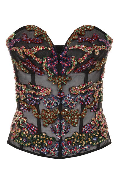 Женский топ-корсет с отделкой пайетками ZUHAIR MURAD, арт. PTP25015/EM0R005