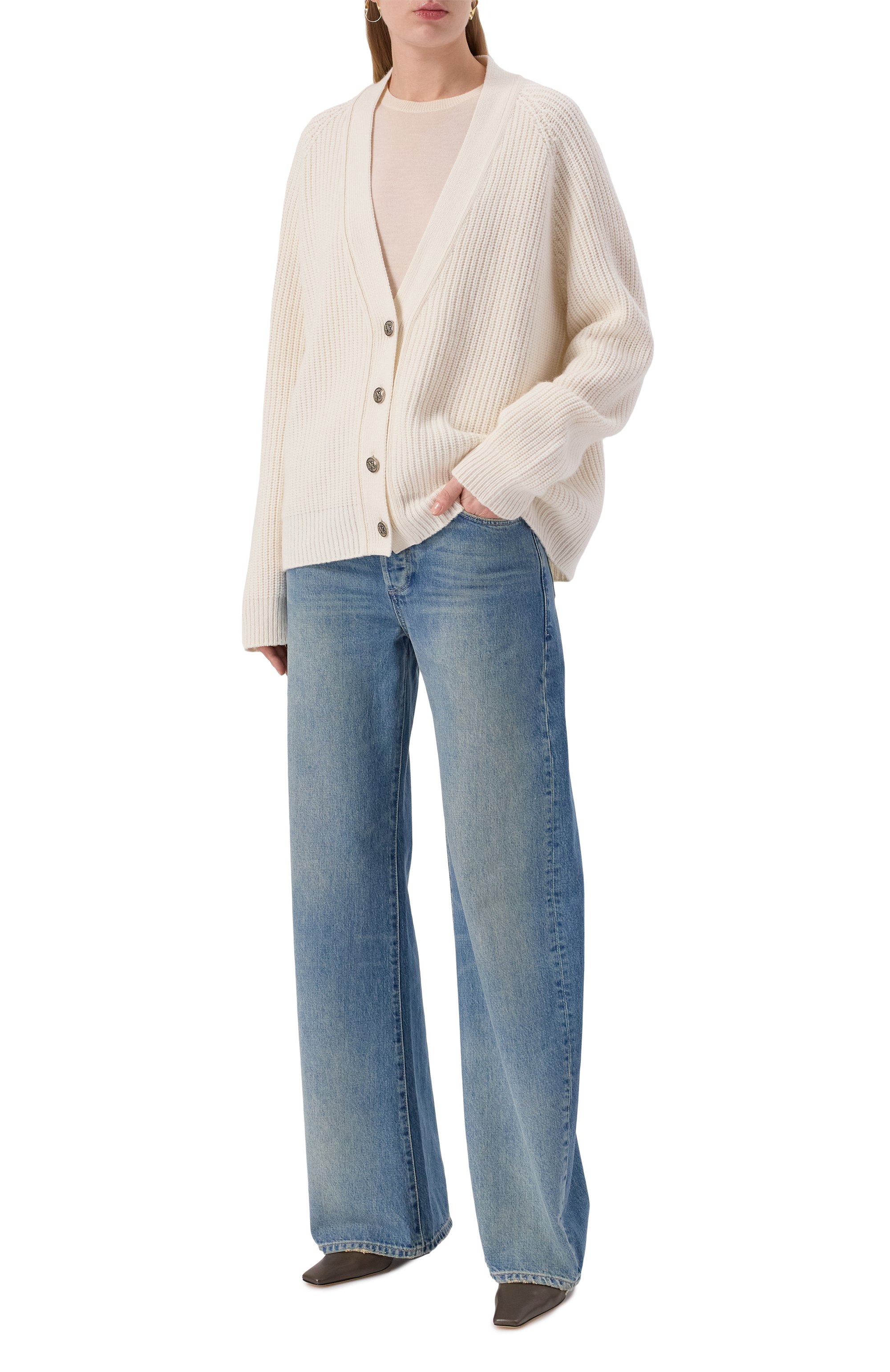 Кардиган из шерсти и вискозы PALM ANGELS, арт. PWHB045F25KNI001, фото 2