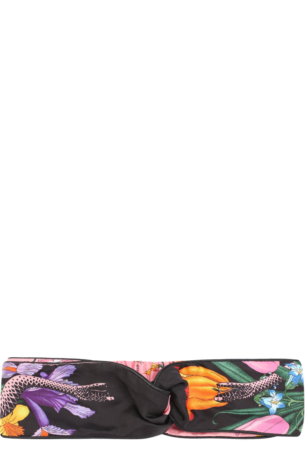 Повязка на голову из смеси шелка и хлопка с принтом GUCCI, арт. 455945/3G240, фото 1