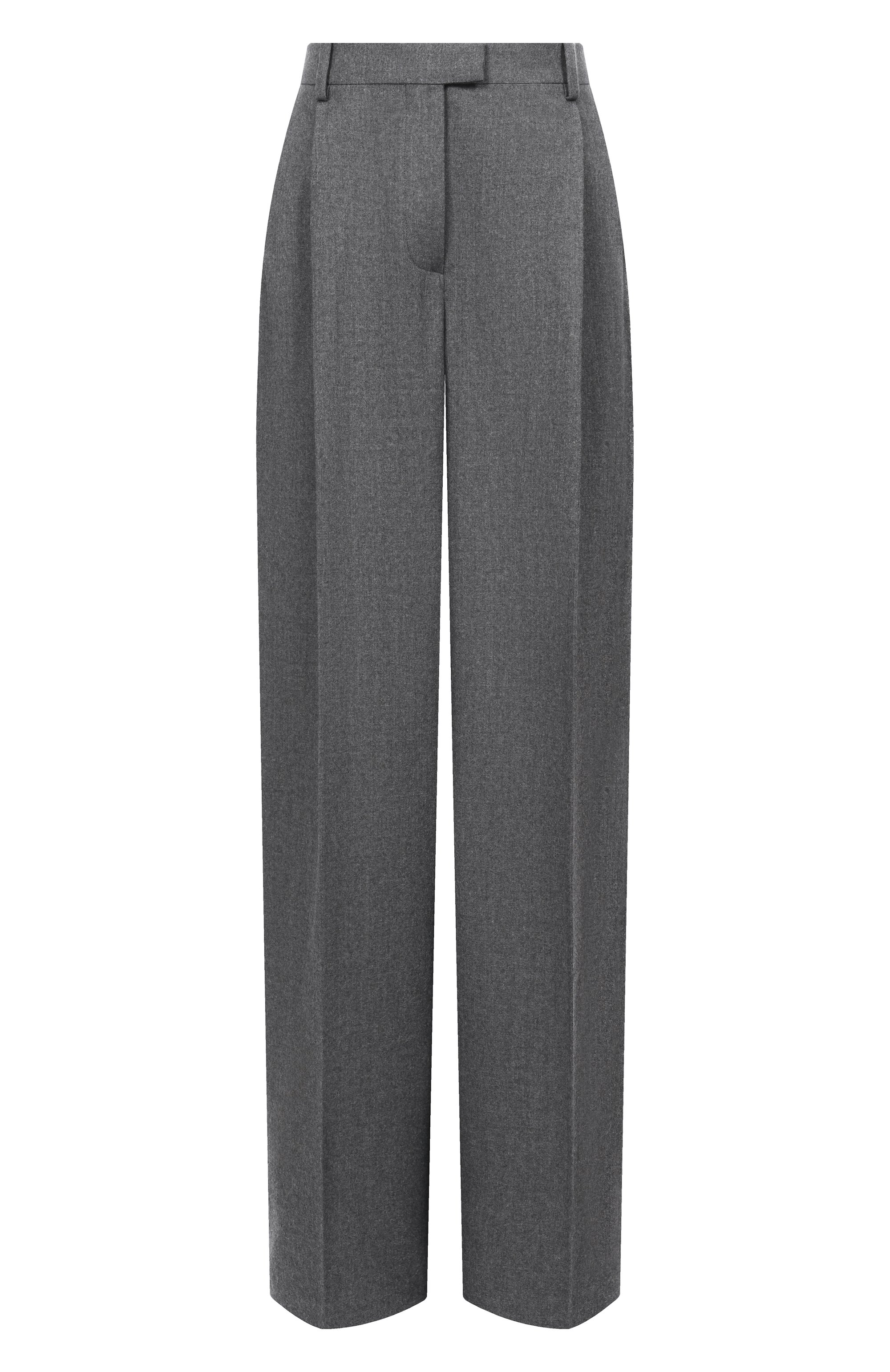 Шерстяные брюки 12 STOREEZ серого цвета по цене 22000 руб., арт. 133381, фото 1 Шерстяные брюки 12 STOREEZ, арт. 133381, фото 1