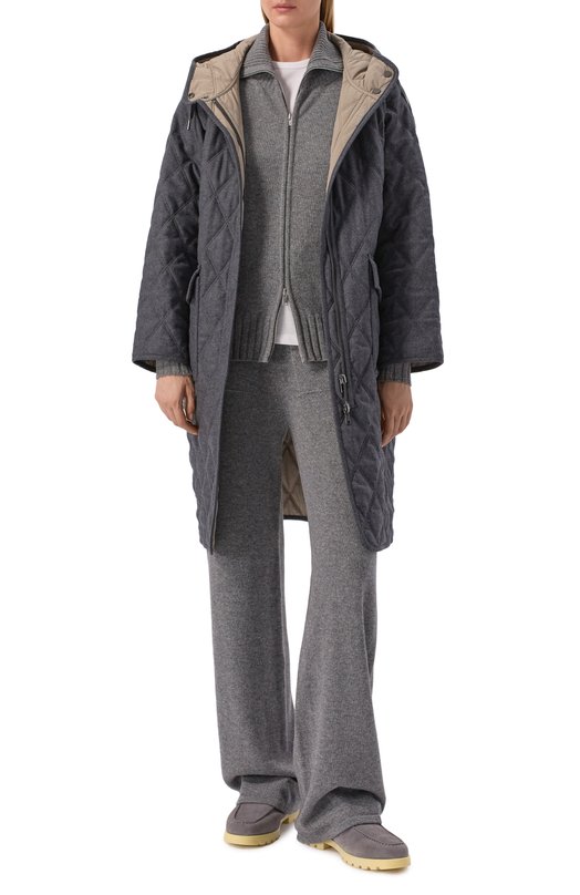 Двусторонняя кашемировая утепленная парка MVST M25.1MW.C005/75402 DIS 10 Серый  M25.1MW.C005/75402 DIS 10 Фото 2