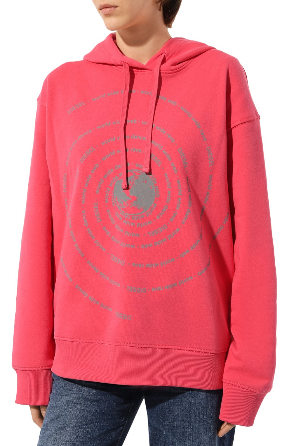 Хлопковое худи DIESEL, арт. A11112/0JFAV, фото 3