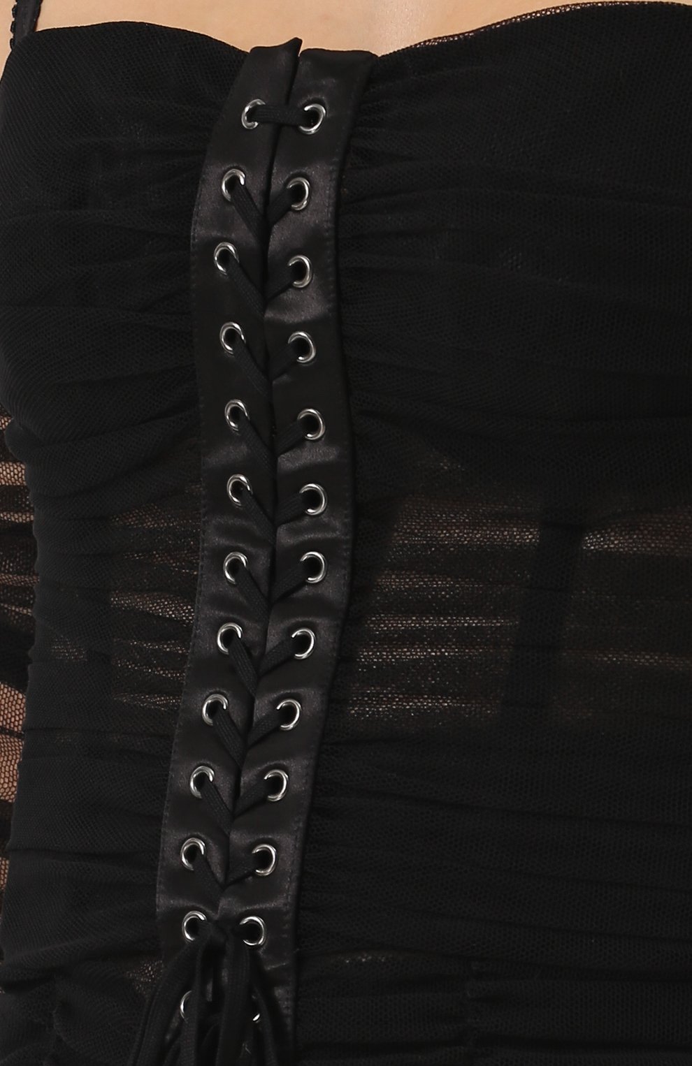 Приталенное платье со шнуровкой на бретельках DOLCE & GABBANA, арт. F6A9QT/FLEAA, фото 5