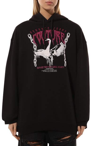 Хлопковое худи VERSACE JEANS COUTURE, арт. 77HAIG01/CF01G, фото 3