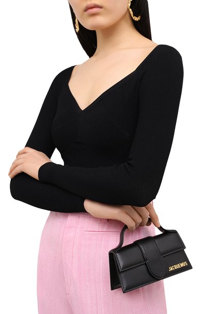 Сумка le bambino JACQUEMUS черного цвета по цене 77250 руб., арт. 211BA07/300990, фото 2 Сумка le bambino JACQUEMUS, арт. 211BA07/300990, фото 2