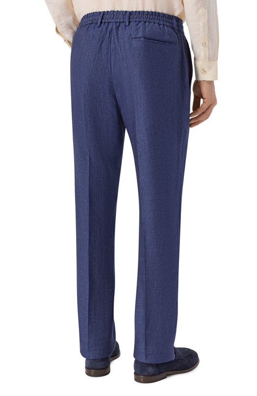 Льняные брюки Berwich SPIAGGIA 20/VT1502 Синий  SPIAGGIA 20/VT1502 Фото 4