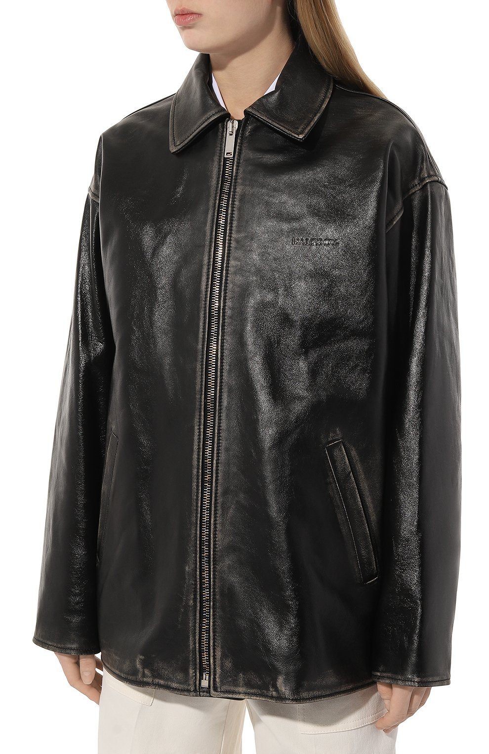 Кожаная куртка HALFBOY, арт. HSS241WLJK069, фото 3