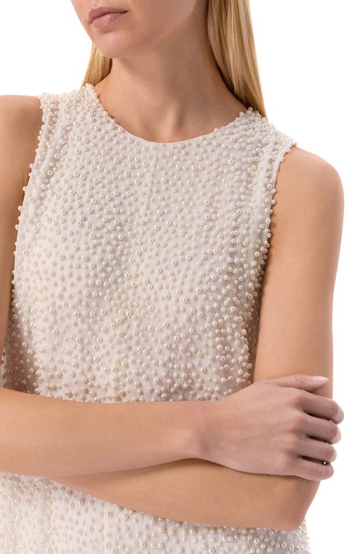 Шелковое платье Albus Lumen AL.RT26.DRESS08/CREME 0N CREMEE Кремовый  AL.RT26.DRESS08/CREME 0N CREMEE Фото 4