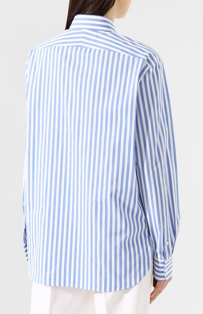 Хлопковая рубашка RALPH LAUREN голубого цвета по цене 99750 руб., арт. 290790674, фото 4 Хлопковая рубашка RALPH LAUREN, арт. 290790674, фото 4